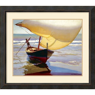 Arthur Grover Rider 'Fishing Boat, Spain' Framed Art Print