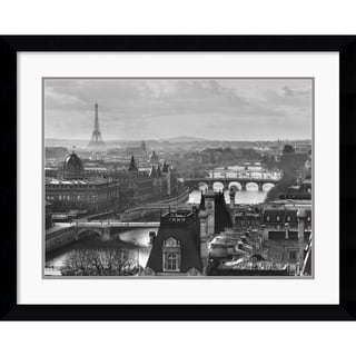 Peter Turnley 'River Seine and the City of Paris' Framed Art Print
