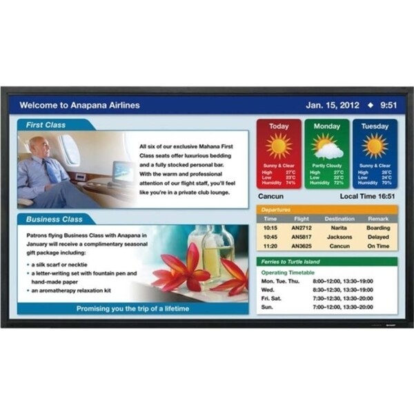Sharp Professional PN-E802 80" LED LCD Monitor - 16:9 - 6 ms