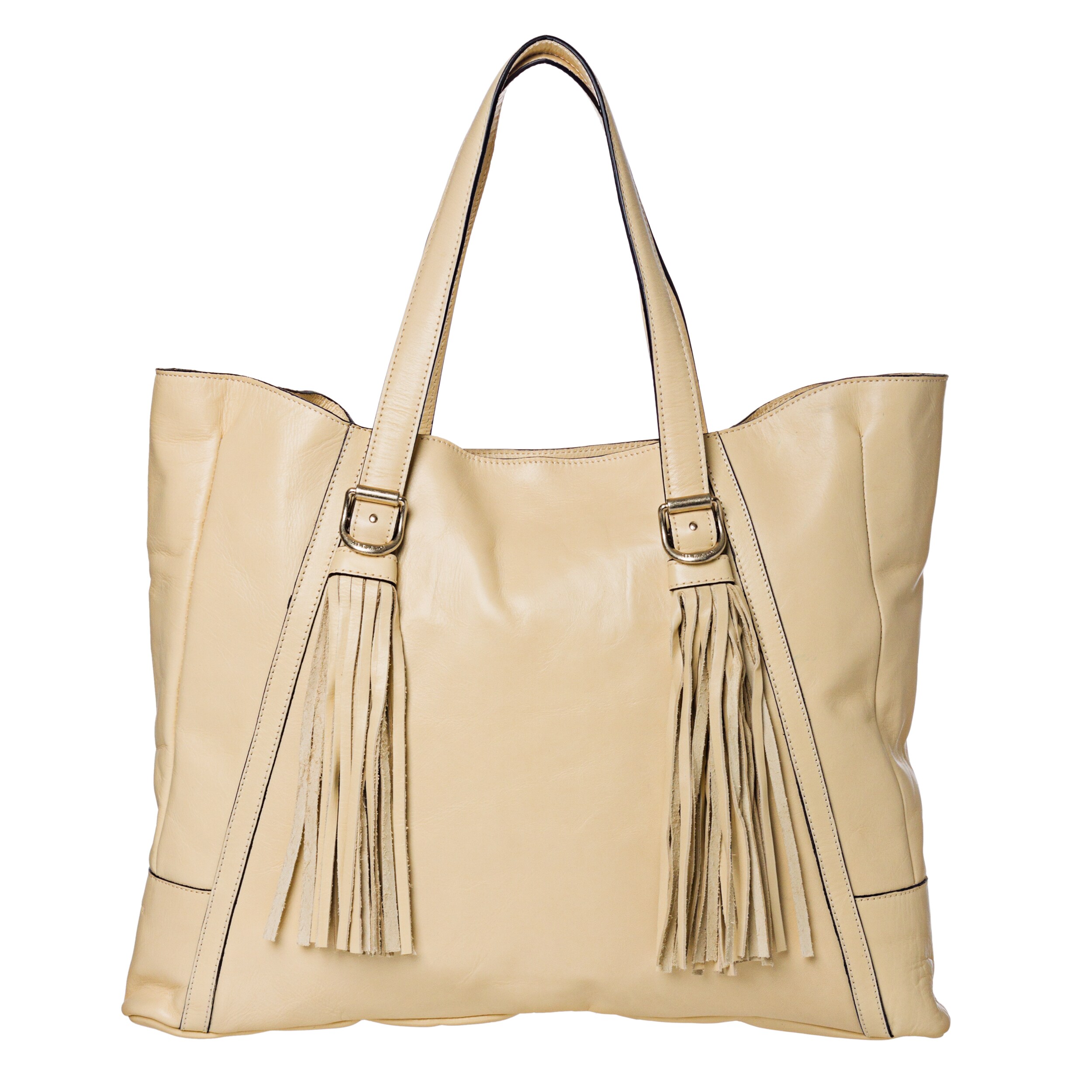 See by Chloe Cream Leather Tote Bag - 14326641 - Overstock.com ...  