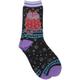 Laurel Burch Socks-Crimson Cat