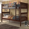 Mission Twin / Twin Bunk Bed in Cappuccino
