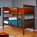 Donco Kids Twin/ Twin Espresso Finish Mission Bunk Bed