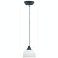 Transitional Blacksmith Bronze 1-light Mini-pendant