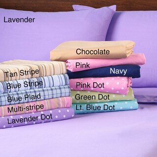 Expressions Easy Care Printed Microfiber Sheet Set