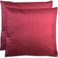Duponi Silk Square Oversized Throw Pillows (Set of 2)
