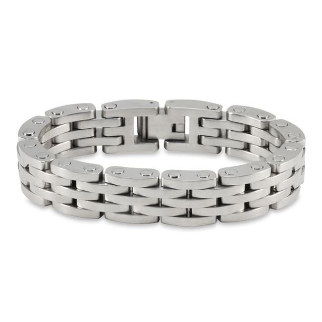 Stainless Steel Mens Brushed and Polished Bracelet