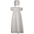 Cherubic Baby Girl's Christening Gown and Bonnet