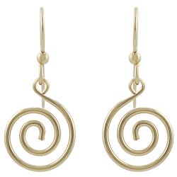 Goldfill Spiral Earrings
