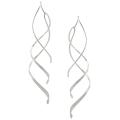 Tressa Sterling Silver Spiral Dangle Earrings