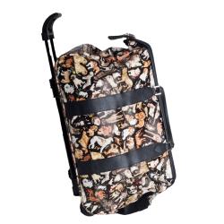 Sydney Love Cats and Dogs 18-inch Carry On Rolling Duffel Bag
