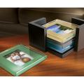 Sarah Peyton Colored Glass Photo Coasters with Stand