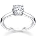 14k White Gold 1ct TDW Diamond Solitaire Engagement Ring (I, VS2)