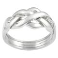 Sterling Silver Four-piece Puzzle Ring