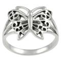 Tressa Sterling Silver Butterfly Ring