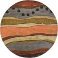 Hand-tufted Mandara New Zealand Wool Rug (7'9 Round)