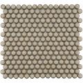 SomerTile 12.25x12-in Penny 3/4-in Caffe Porcelain Mosaic Tile (Pack of 10)