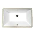 Small White Rectangular Undermount Porcelain Bathroom Sink (Pack of 2 )