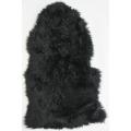 Alexa Single Black Soft Sheepskin/ Wool Shag Rug (2' x 3')