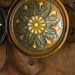 Bologna Grid 9-piece Italian Plates Wall Art Set