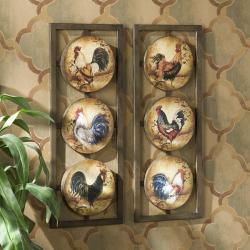 Rooster 2-piece Wall Panel Art