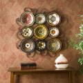 Bologna Grid 9-piece Italian Plates Wall Art Set