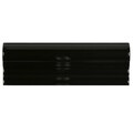 SomerTile 2x5 15/16-in Travessa Negro Ceramic Moldura Trim Tile (Pack of 8)