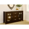 Furniture of America Metropolitan Dining Buffet/TV Cabinet in Dark Espresso