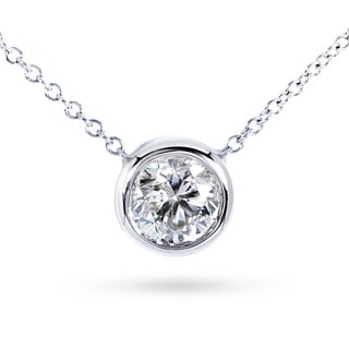 Annello 14k Gold 1/3ct TDW Bezel-set Diamond Necklace (H-I, I1-I2)