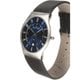 Skagen Men's Classic 233XXLSLN Black Leather Quartz Watch with Blue Dial