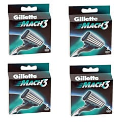 Gillette Mach3 8-count Refill Cartridges (Pack of 4)-Image