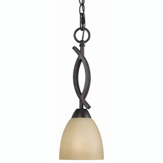 Transitional 1 light Mini-Pendant in English Bronze
