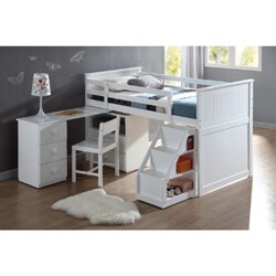 Special Offers Wyatt White Finish Twin Loft Bed
