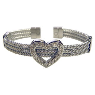 Magnetic Therapy Heart Bangle Cuff Bracelet