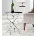 Safavieh Hidden Treasures Black Granite Silver Accent Table