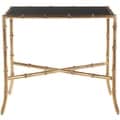 Safavieh Hidden Treasures Black Granite Gold Accent Table