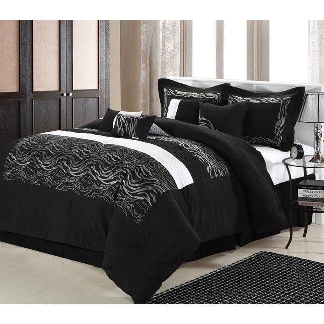 Black And White Bedding Black Zebra 8 Piece Comforter Set Black Zebra 8piece Comforter Set Black And White Bedding Black Zebra 8 Piece Comforter Set Black Zebra 8piece Comforter Set