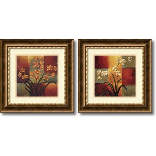 Jill Deveraux 'Orchids Set' Framed Art Print