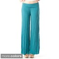 Tabeez Women's Crinkle Palazzo Pants