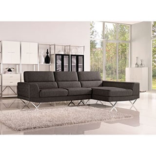 (>_<)  DG Casa Drake Sectional Sofa with Right Facing Chaise