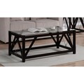 Cable Black Wood/ Glass Coffee Table