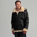 Tanners Avenue Men's Leather Shearling Bomber Jacket 