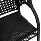 Christopher Knight Home Maria Black Wicker Fan Back Outdoor Club Chairs (Set of 2)