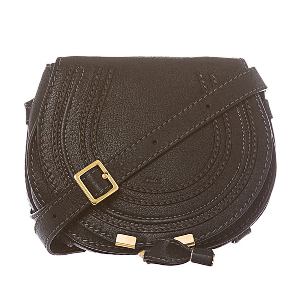 chloe handbags uk sale - Chloe \u0026#39;Marcie\u0026#39; Mini Black Leather Saddle Bag - 14359536 ...