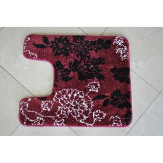  Memory Foam 20x24-inch Floral Contour Bath Rug 
