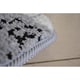 Memory Foam Grey Floral Contour Bath Mat