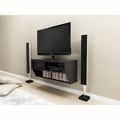 Series 9 Designer Collection Black 42-inch Wide Wall Mounted AV Console