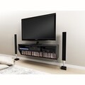 Series 9 Designer Collection Black 58-inch Wide Wall Mounted AV Console