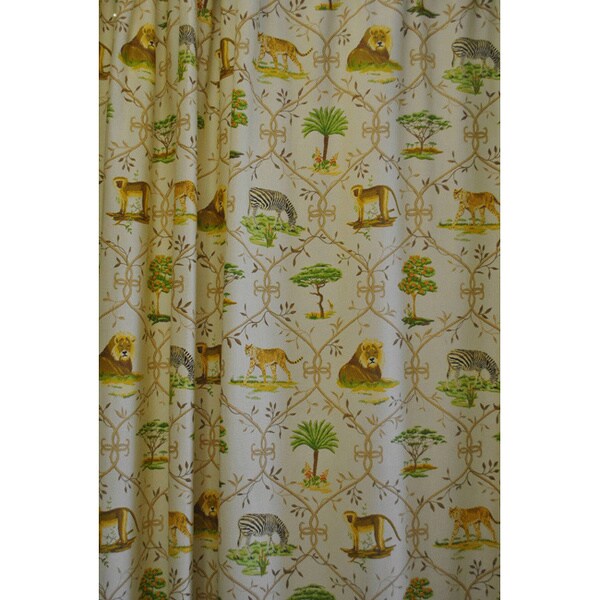 Sherry Kline Jungle Safari Shower Curtain With Hook Set Sherry