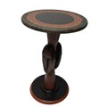 Hand-Carved Tribal Companion Table (Ghana)